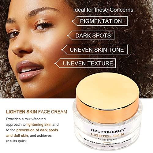 Neutriherbs Neutriherbs Dark Spot Remover Corrector, Skin Lightening Cream, Skin Bleaching for face, underarms, elbows&privates, with Vitamin C, Symwhite 377, Ideal for Face Moisturizer Cream 50g/1.7oz