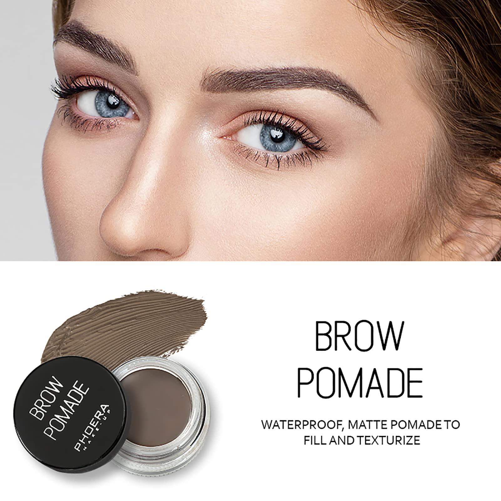 Anglicolor Eyebrow Pomade,Gel Professional Makeup Eyebrow Color,Matte Waterproof Brow Pomade For Long-Lasting Results,Vegan, Cruelty-Free Eyebrow Color that Fills and Shapes Brows(3#Soft Brown)