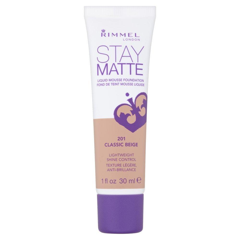 Rimmel 3 x Rimmel London Stay Matte Liquid Mousse Foundation 30ml - 201 Classic Beige