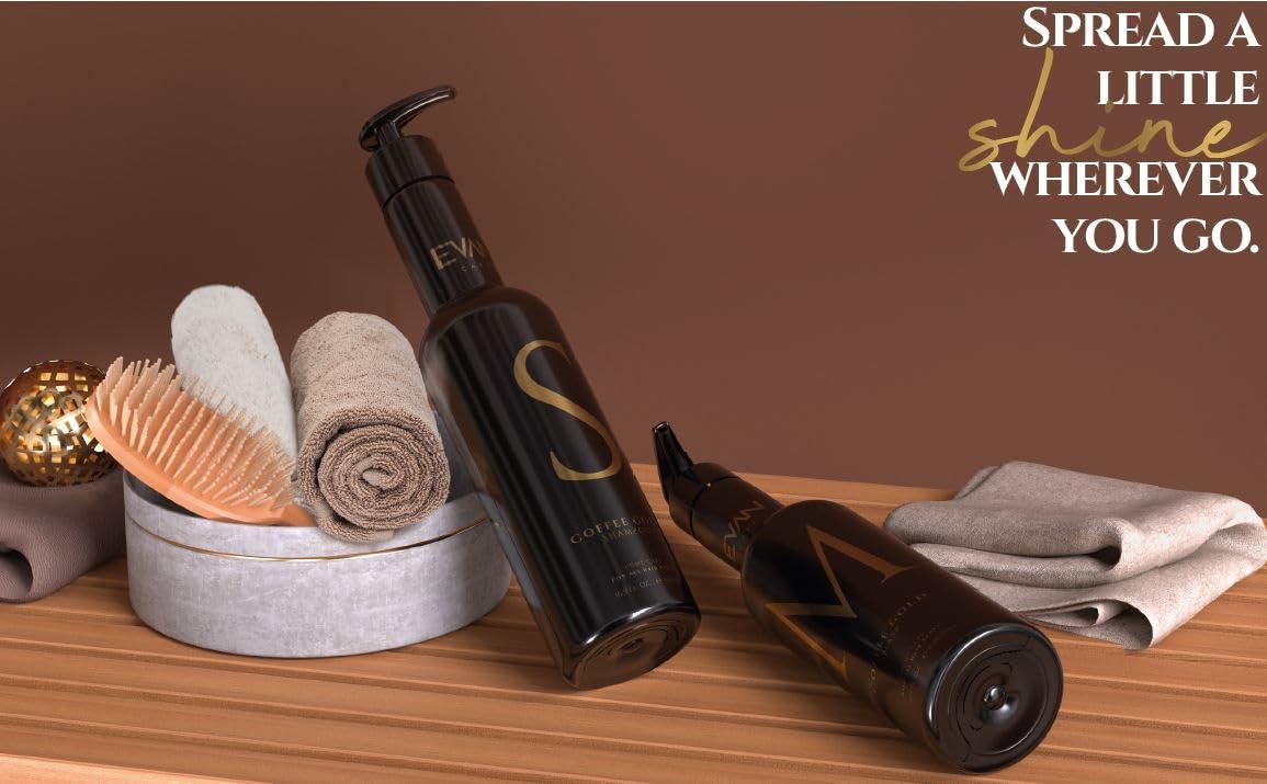 dye dyed dye dyed Evan Care Coffee Gold Shampoo 16.9 Fl OZ. |Home Care Keratin Treatment |For All Hair Type|Salt-Free|Gentle Cleansing