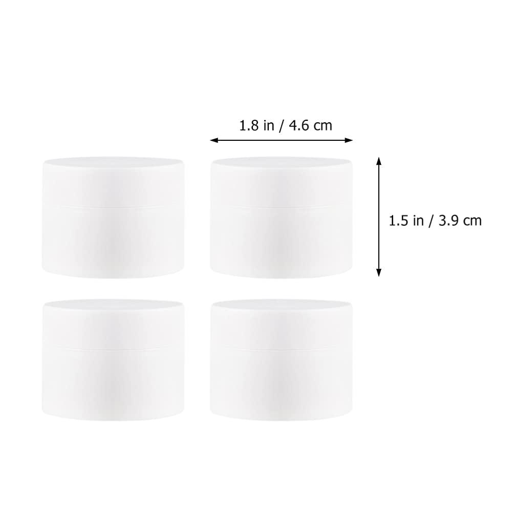 Uonlytech Uonlytech 10pcs Cosmetic Bottle Lotion Bottle Matte Cream Jar Skin Care Sample Jar Plastic Container Jar Lotion Packaging Bottle Sample Containers Travel White Frosted Transparent Tank Pp