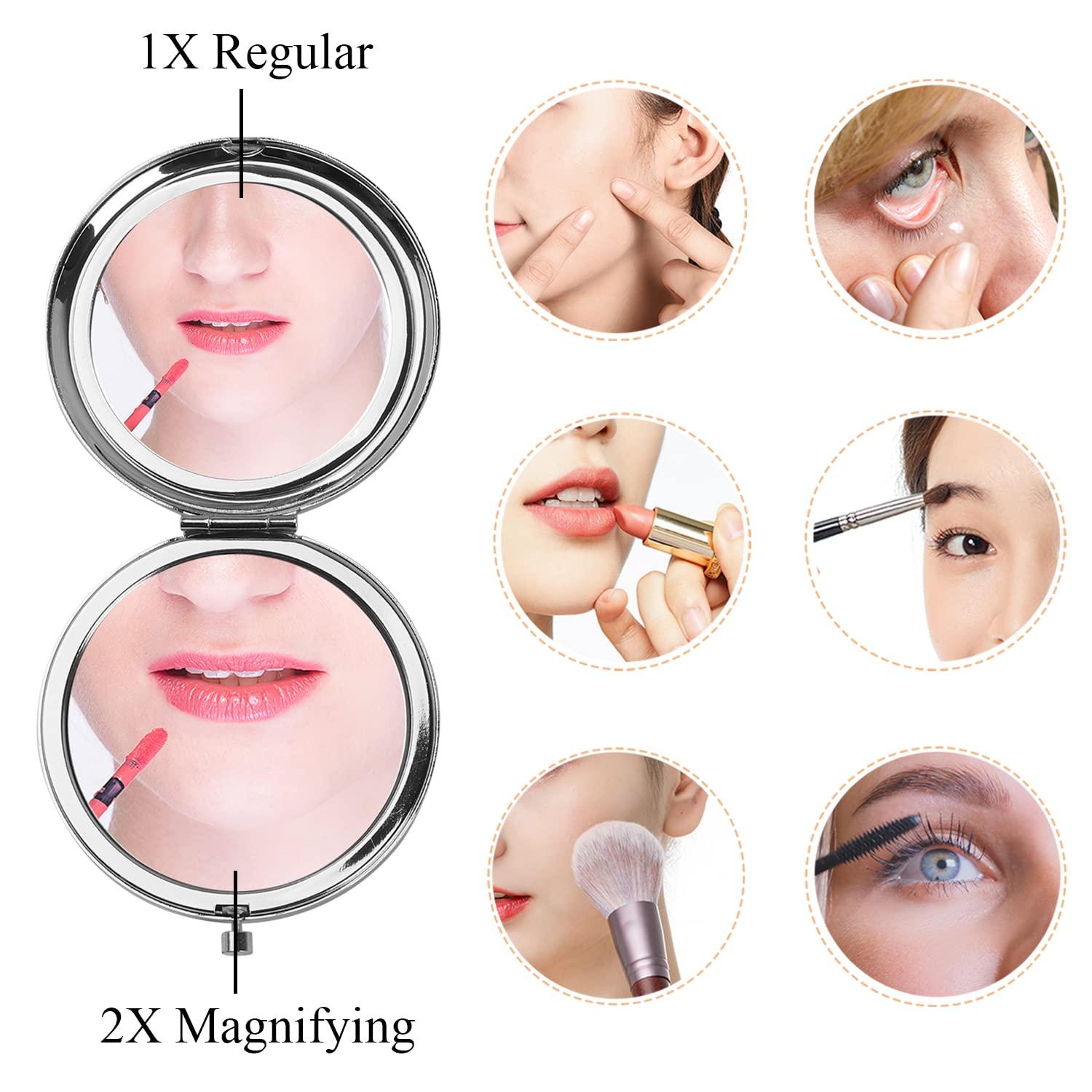 PLITI PLITI Bridesmaid Compact Mirror Maid of Honor Proposal Gift Matron of Honor Wedding Gift Bridal Shower Pocket Mirror (Something Need You CM)