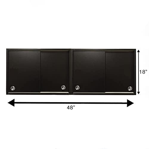 eMark Beauty Beauty Salon Double Upper Cabinets Towel Cabinets Storage for Shampoo Bowl Station TLC-TC2TWO