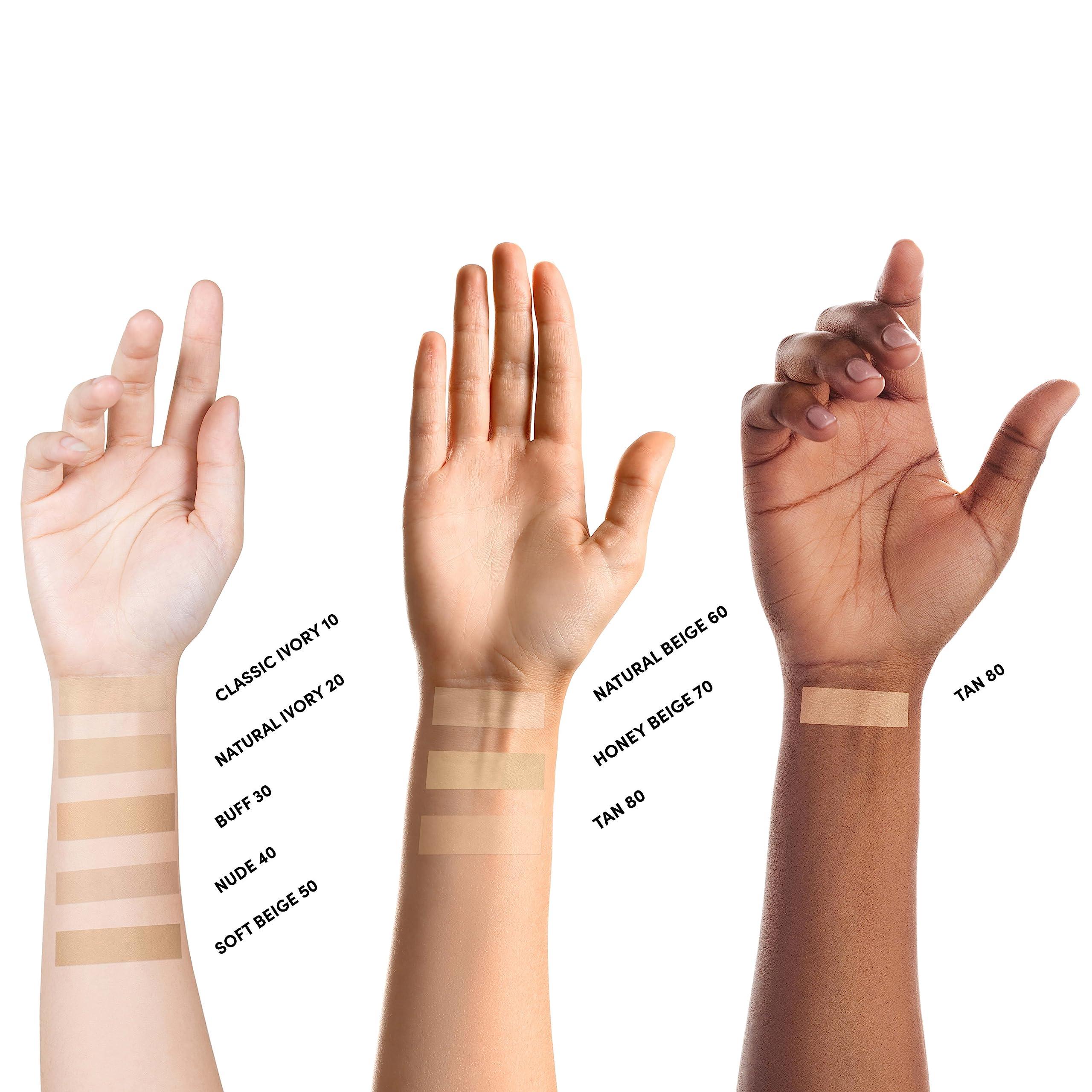 Neutrogena Neutrogena Mineral Sheers Lightweight Loose Powder Makeup Foundation with Vitamins A, C, & E, Sheer to Medium Buildable Coverage, Skin Tone Enhancer, Face Redness Reducer, Natural Ivory 20,.19 oz