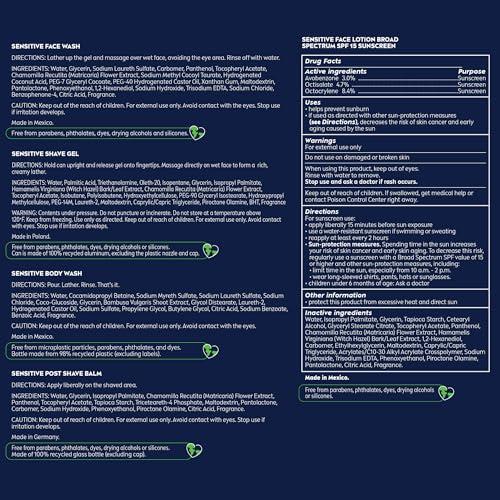 Nivea Men NIVEA MEN Complete Collection Skin Care Set for Sensitive Skin, 5 Piece Set