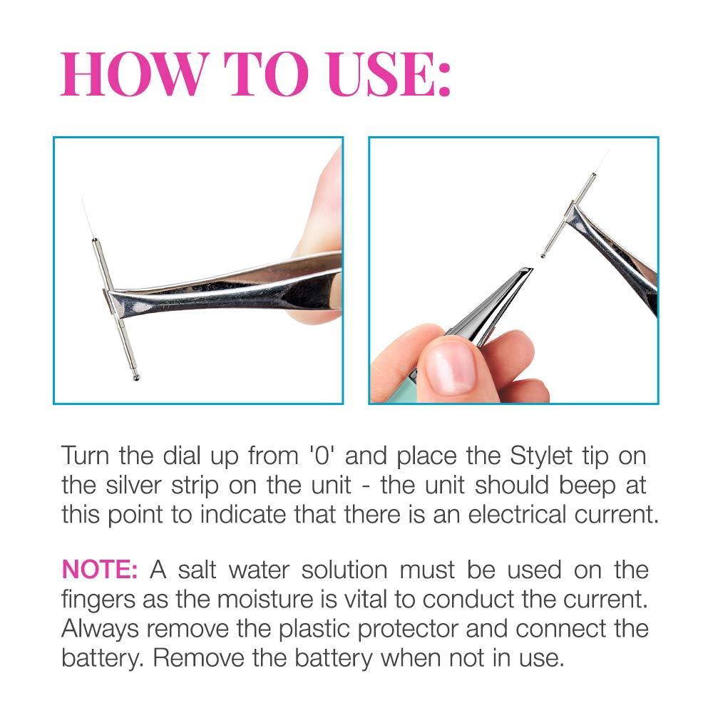 Clean + Easy Clean + Easy Non-Laser Electrolysis Replacement Tips for Face & Body, Pack of 2