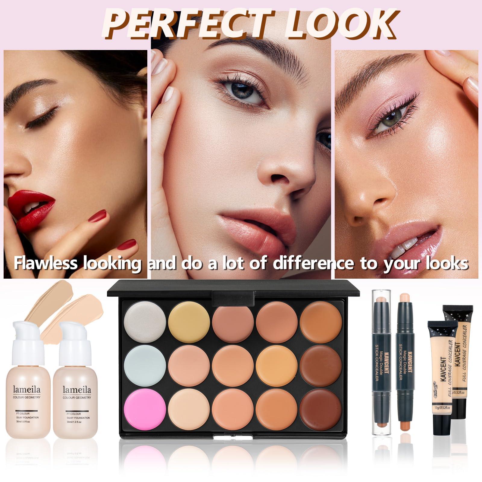 KAVCENT Makeup Kit for Teens Girls Makeup Kit for Women Full Kit Makeup Set for Teenagers Eyeshadow Palette Makeup Gift Set for Teen Girls Women Christmas