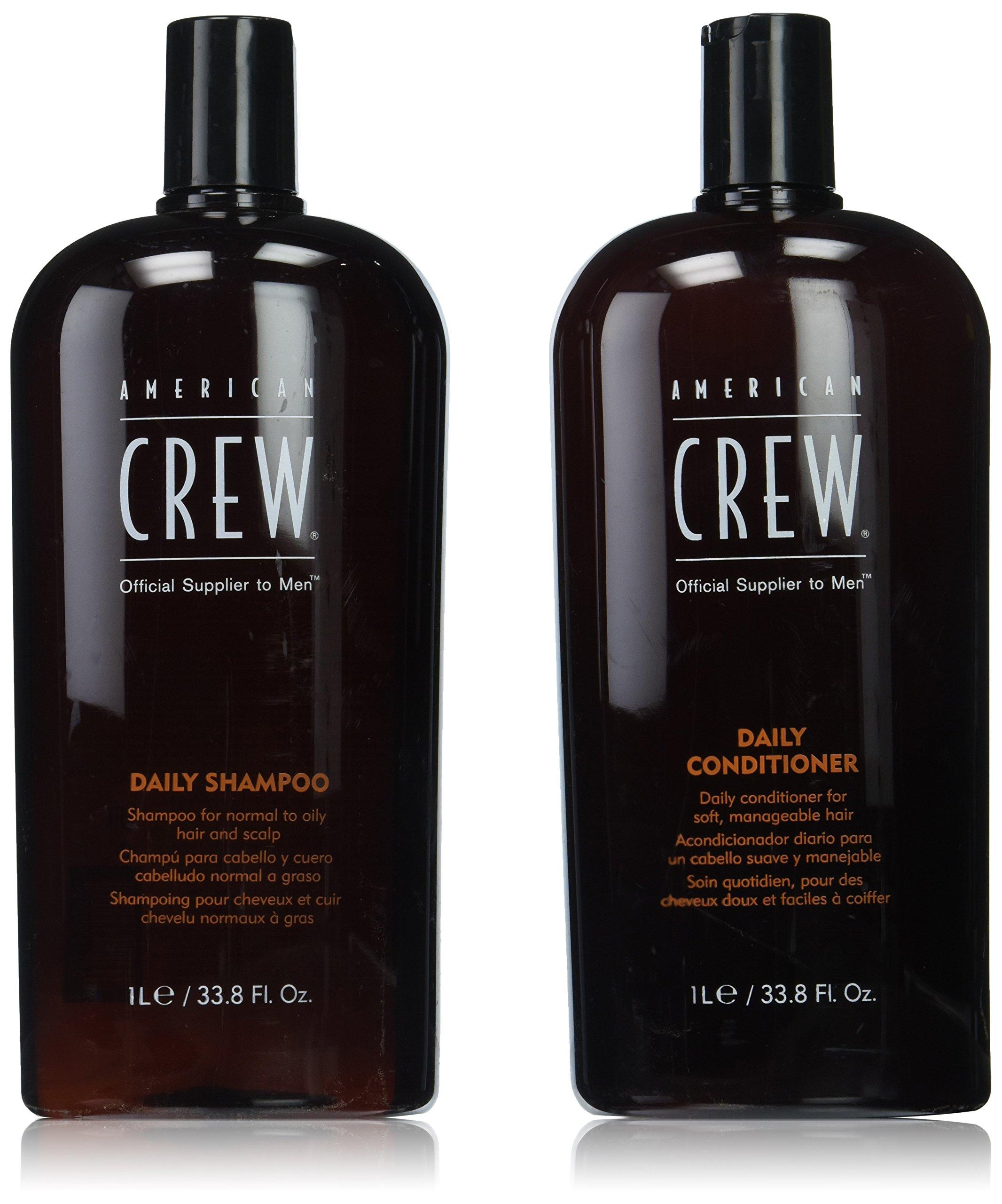 AMERICAN CREW American Crew Men's Daily Shampoo & Conditioner Duo 33.8 Fluid Ounce