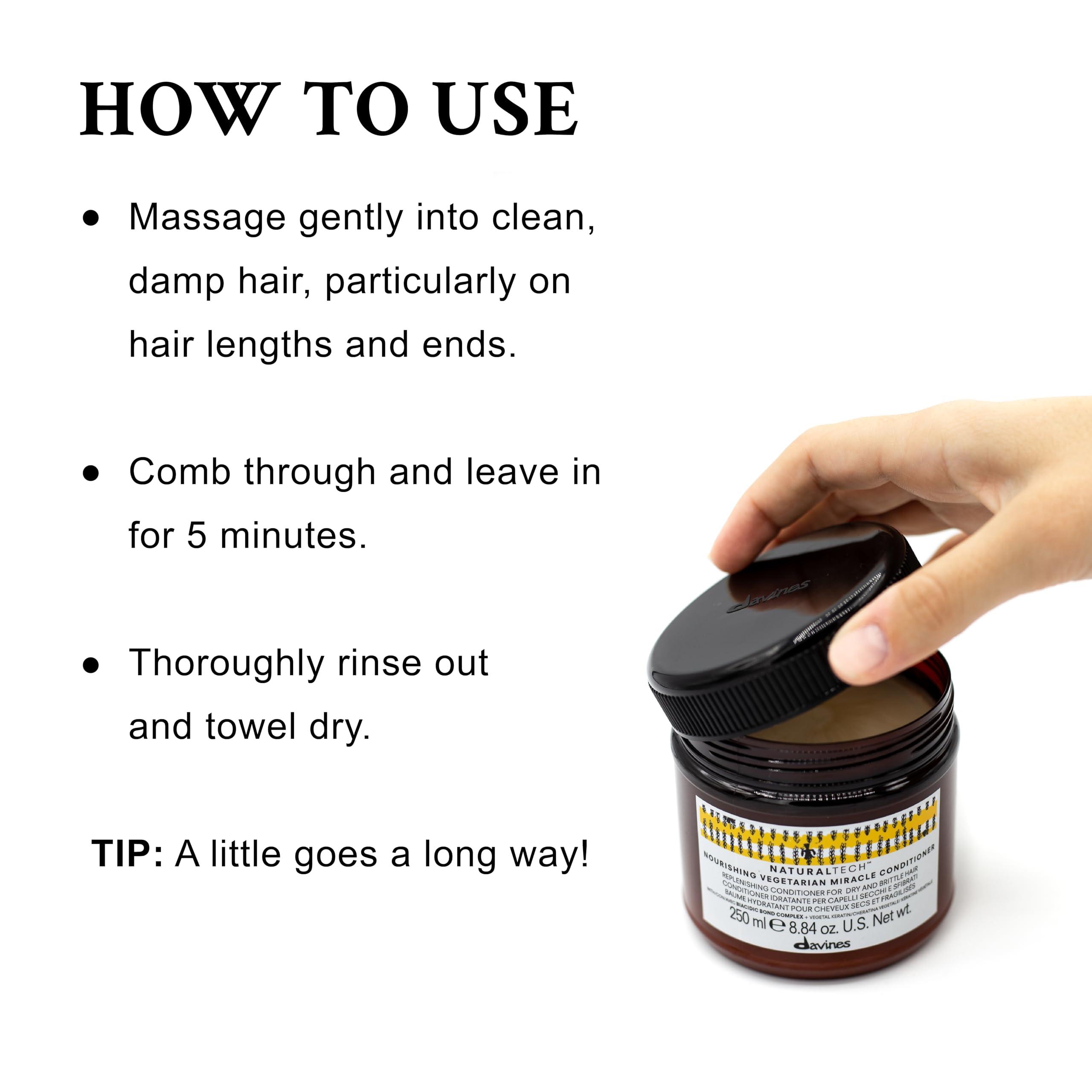 Davines Davines Naturaltech NOURISHING Shampoo & Conditioner, Gentle Cleansing Action For Dehydrated, Dry & Brittle Scalp, Adds Softness & Brightness, Hydrates Unsctructured Hair, 8.45 & 8.884 fl. oz.