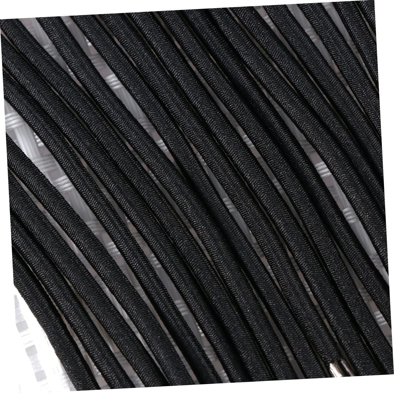 CANIGHT CANIGHT 20pcs Hooks for Ponytail Hair Barrettes for Bungee Hair Elastic Tie Puff Hair Bungees Ponytail Wigs Elastic Hair Ties with Hook Bungee Ponytail Hair Tie with Hooks Headband Black