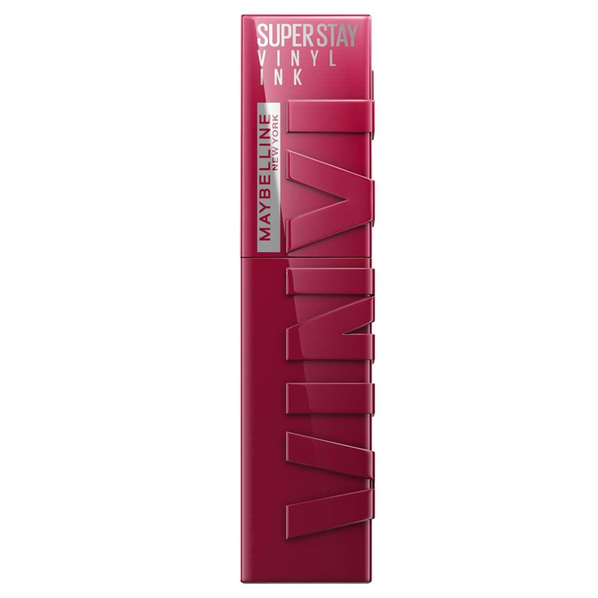 MAYBELLINE MAYBELLINE Super Stay Vinyl Ink Longwear No-Budge Liquid Lipcolor Berry Burgundy and Rose Mauve Nude, 0.14 fl oz Each, 2 Count