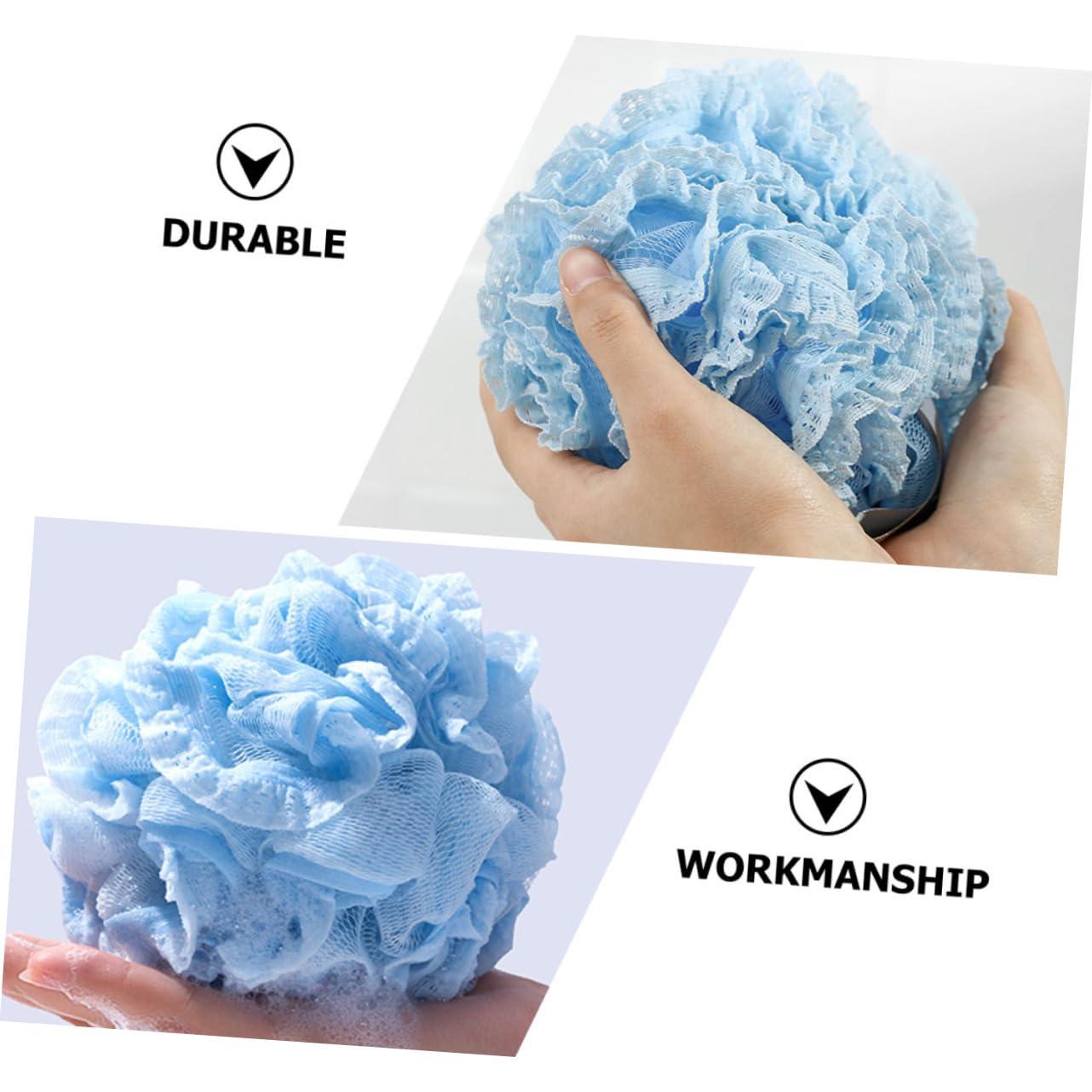 Housoutil Housoutil 3pcs Lace Mesh Sponge Bath Puff Bath Scrubber Mesh Pouf Shower Ball Bath Mesh Ball Shower Puff Shower Balls Poufs Mens Shower Gel Exfoliating Beauty Pe Network Clean Man Bath Net