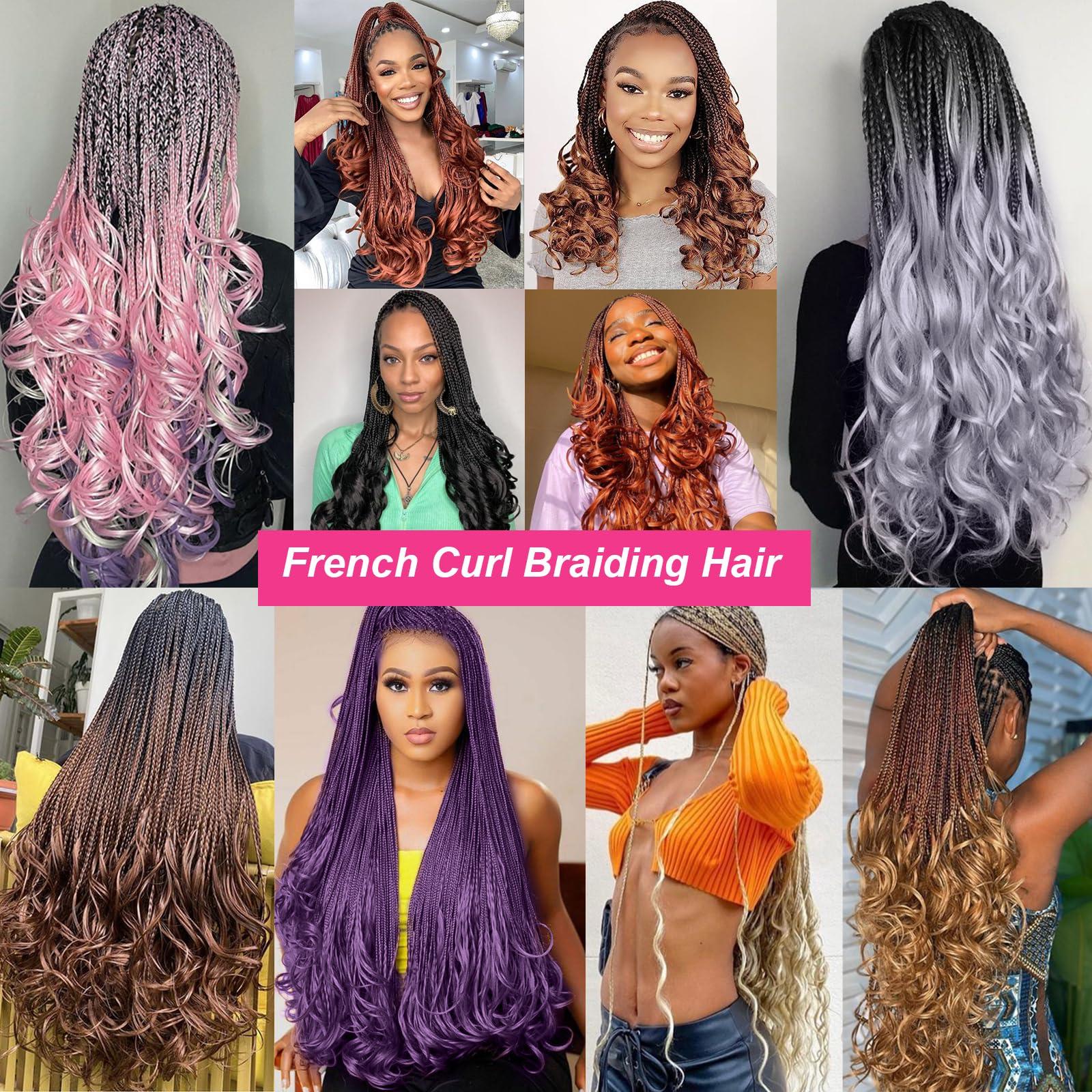 Union Beauty Unionbeauty 30 Inch French Curl Braiding Hair Blonde French Curly Braiding Hair Pre Stretched Body Wavy Braiding Hair for Goddess Box Braids Crochet Hair Curly Braiding Hair for Black Woman 613#