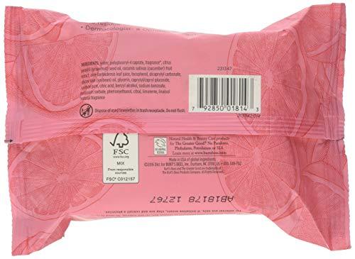 Burt's Bees Burt's Bees Facial Cleansing Towelettes, Pink Grapefruit 30 ea (Pack of 2)