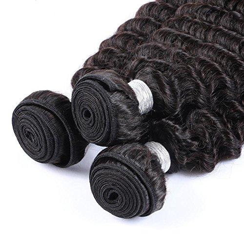 DaJun 8A Hair Extension Malaysian Virgin Remy Human Hair Bundles Deals Deep Wave Curly Weave 3pcs/lot 300gram Natural Colour 18"18"18" Grace Hair Products Weft