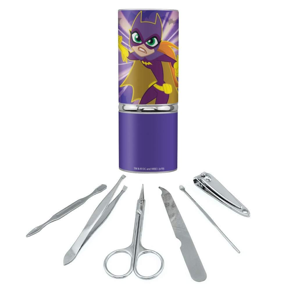 GRAPHICS & MORE DC Super Hero Girls Batgirl Stainless Steel Manicure Pedicure Grooming Beauty Care Travel Kit