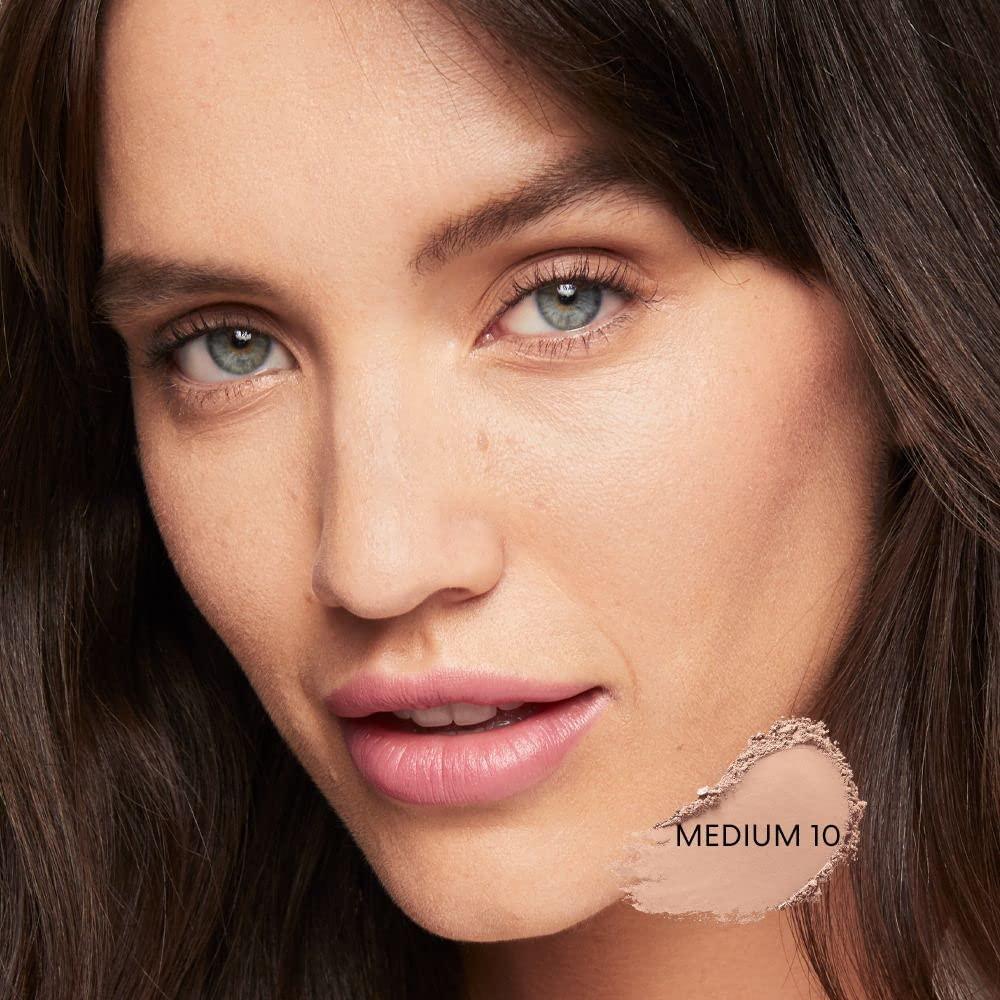 bareMinerals bareMinerals Original Loose Powder Foundation SPF 15, Lightweight Mineral Loose Powder Foundation Makeup, Buildable Coverage, Talc Free, Vegan (Medium 10)