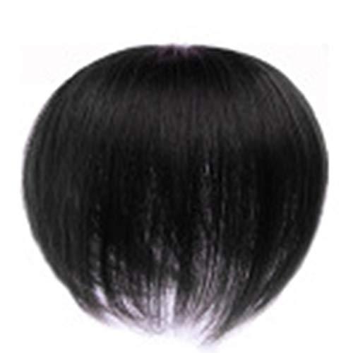 Qheng Qheng Bald Patch, Men Hair Topper Short Straight,Toupee Hairpiece Hair Extensions for Covering White Loss Hair for Men Women
