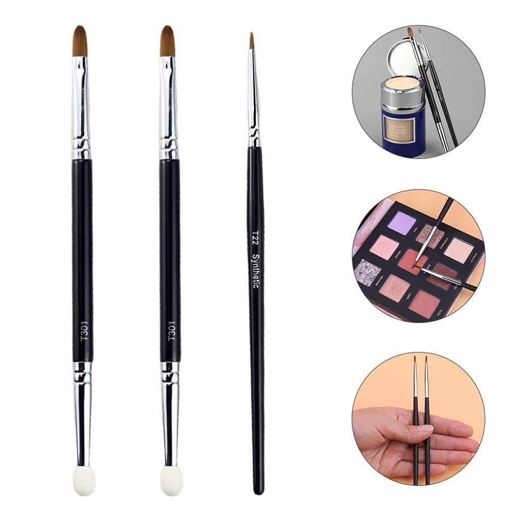 Lurrose 1 Set Flat Eyeliner Eyebrow Concealer Brush Under Eye Makeup Eyebrow Foundation for Concealing Blending Setting Buffing Makeup