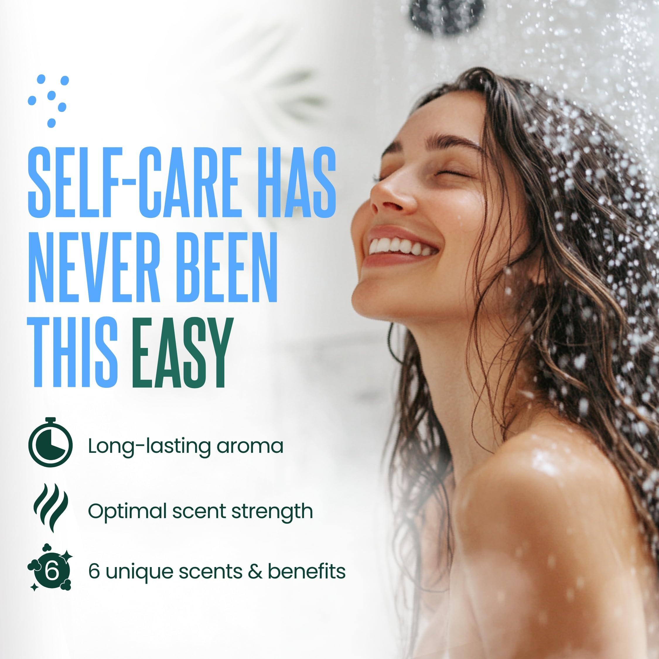 CLEVERFY Cleverfy Shower Steamers for Aromatherapy - Blue Variety Set of 18 Shower Bombs