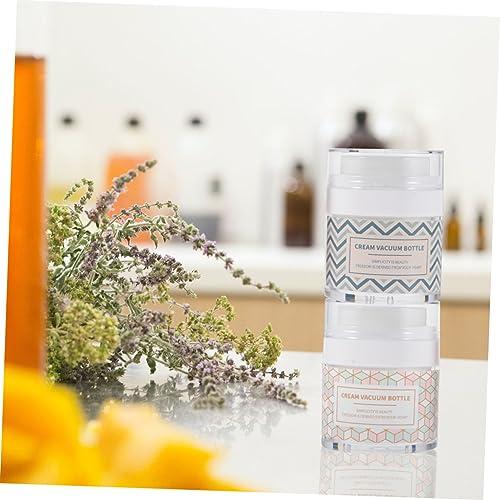 NOLITOY NOLITOY Facial Cream Storage Jars Multipurpose Makeup Package Bottles 4pcs Cream Sub Storage Bottles Spill Proof for Travel