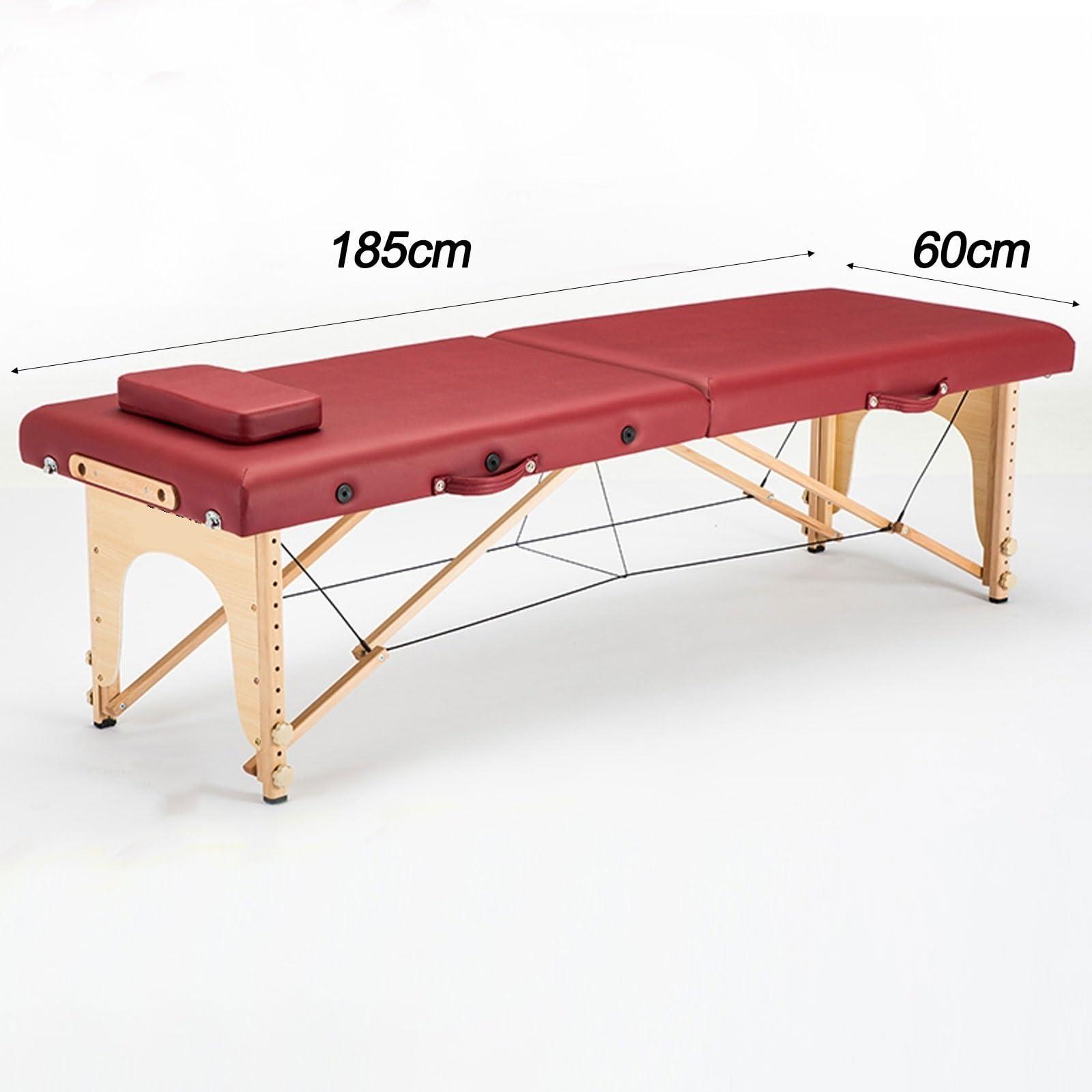 AoForce Massage Tables Portable, Foldable Physiotherapy/Treatment/Stretching Table, Eco-Friendly Design PVC Leather, Includes Headrest, Armrests and Backpack (Color : Cyan, Size : A)