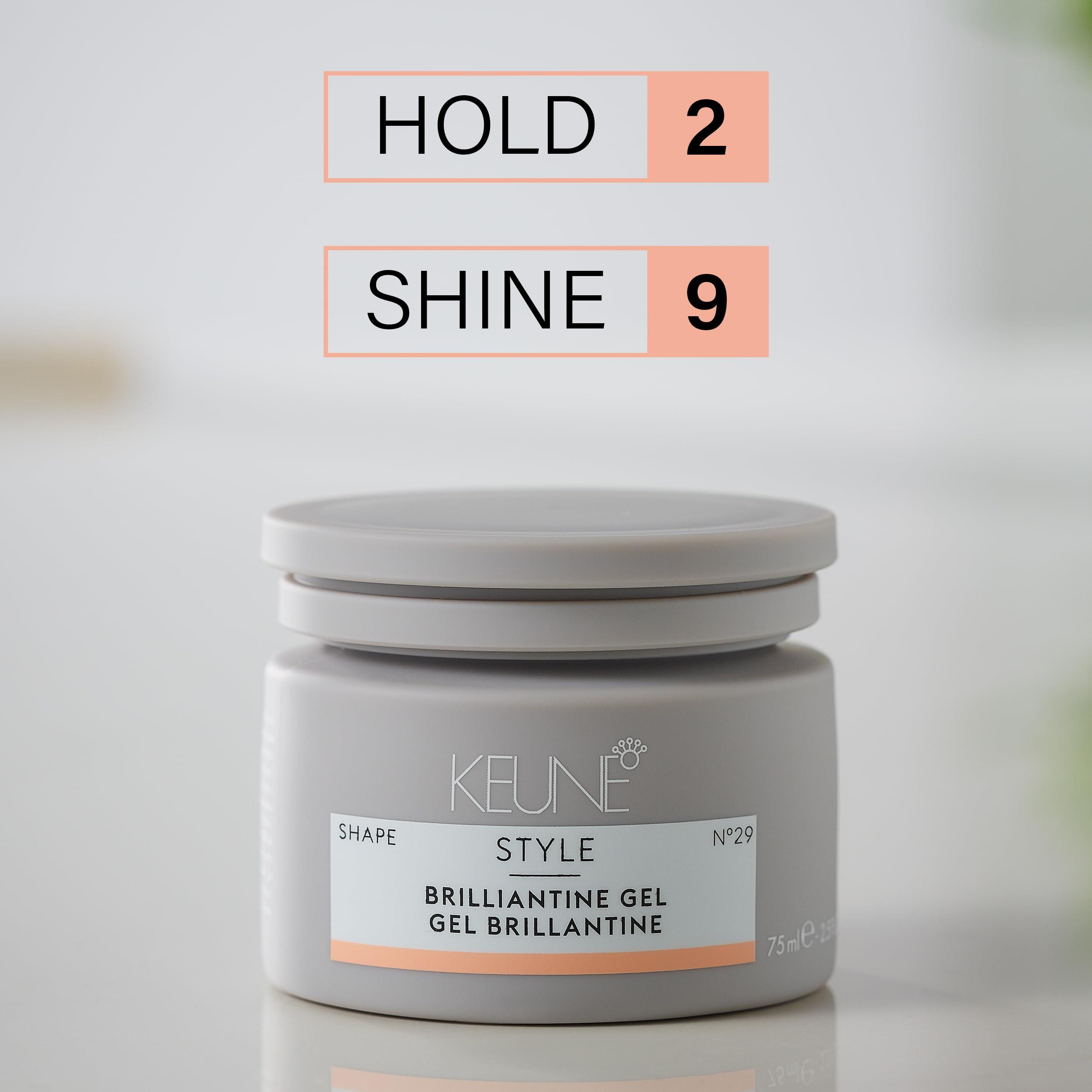 KEUNE Keune Style Brilliantine Gel, Soft Hold & High Shine Styling Gel, 4.2 Fl Oz