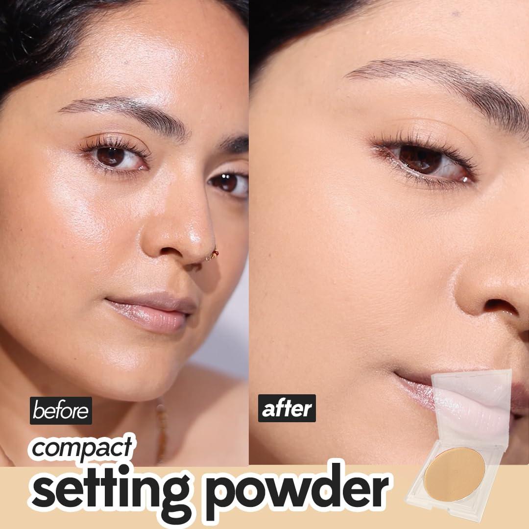 RUBY\'S ORGANICS RUBY\'S ORGANICS Compact Setting Powder Matte Complexion with SPF for Women, Absorbs Oil, Conceals & Gives Radiant Skin, Improves Skin Texture, Cruelty Free, Vegan & Paraben Free - Shade SP2, 9g