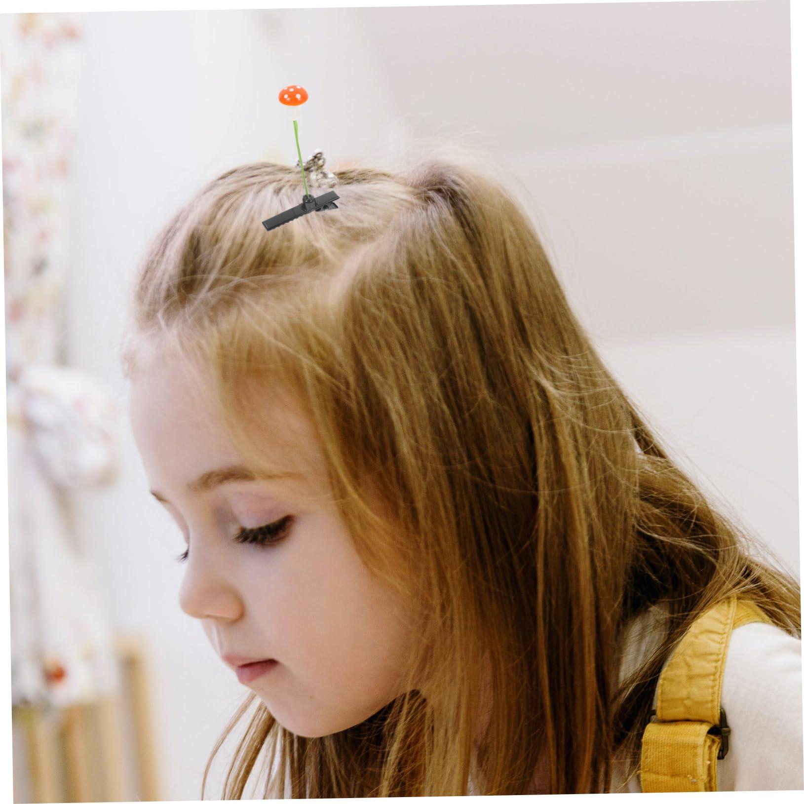 Mikinona Mikinona Mushroom Hair Clips Set of 30 Small Hair Clips for Girls Women Boys and Girls School Accessories Trendy Mushroom Clip Design