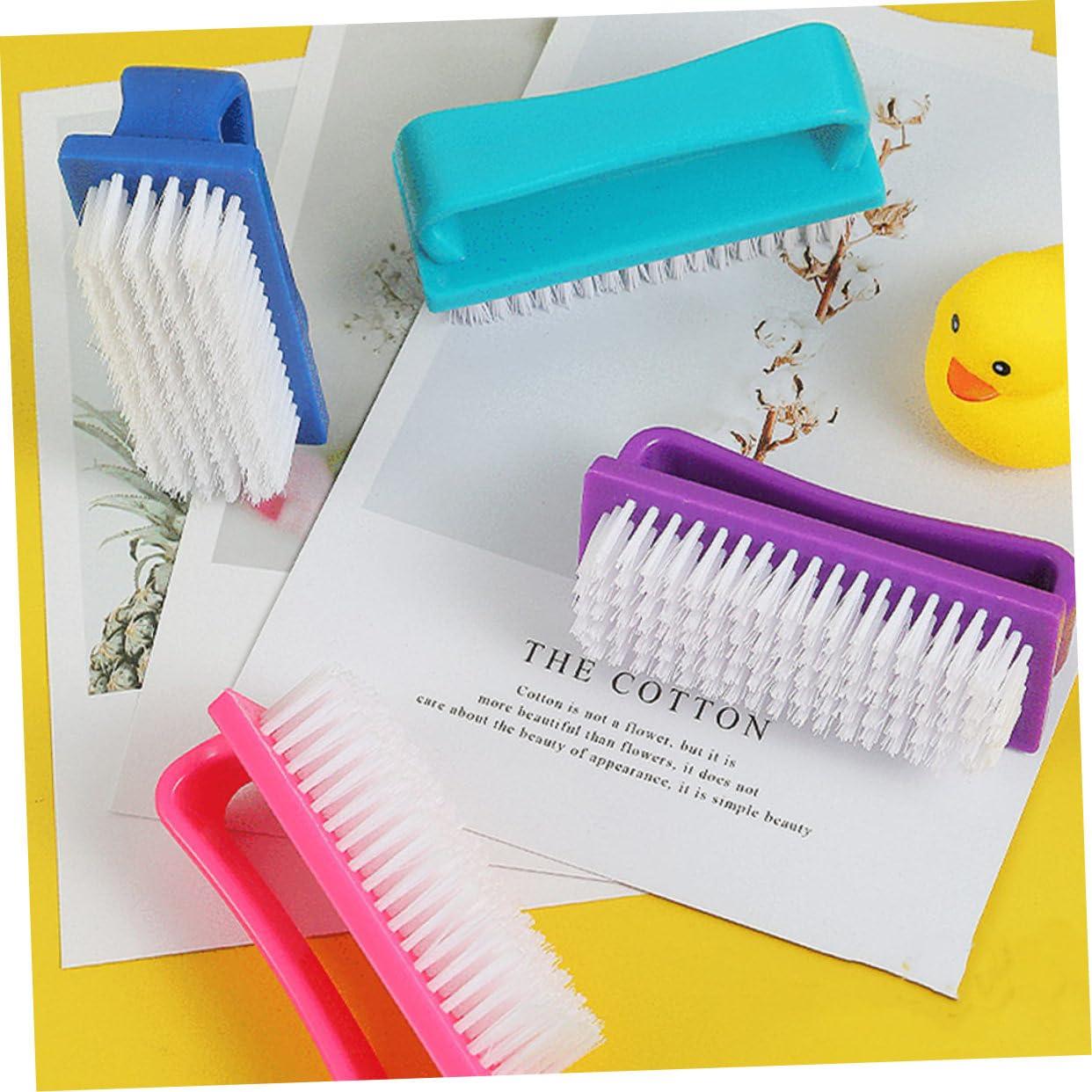 NOLITOY NOLITOY 4pcs Nail Brush Dust Brush Nail Dust Cleaning Lotion Nail Art Brushes Nail Cleaning Brushes Nail Prep and Wipe Mini Nails Nail Brushes for Nail Art Portable Nail Scrubber Kit Pp