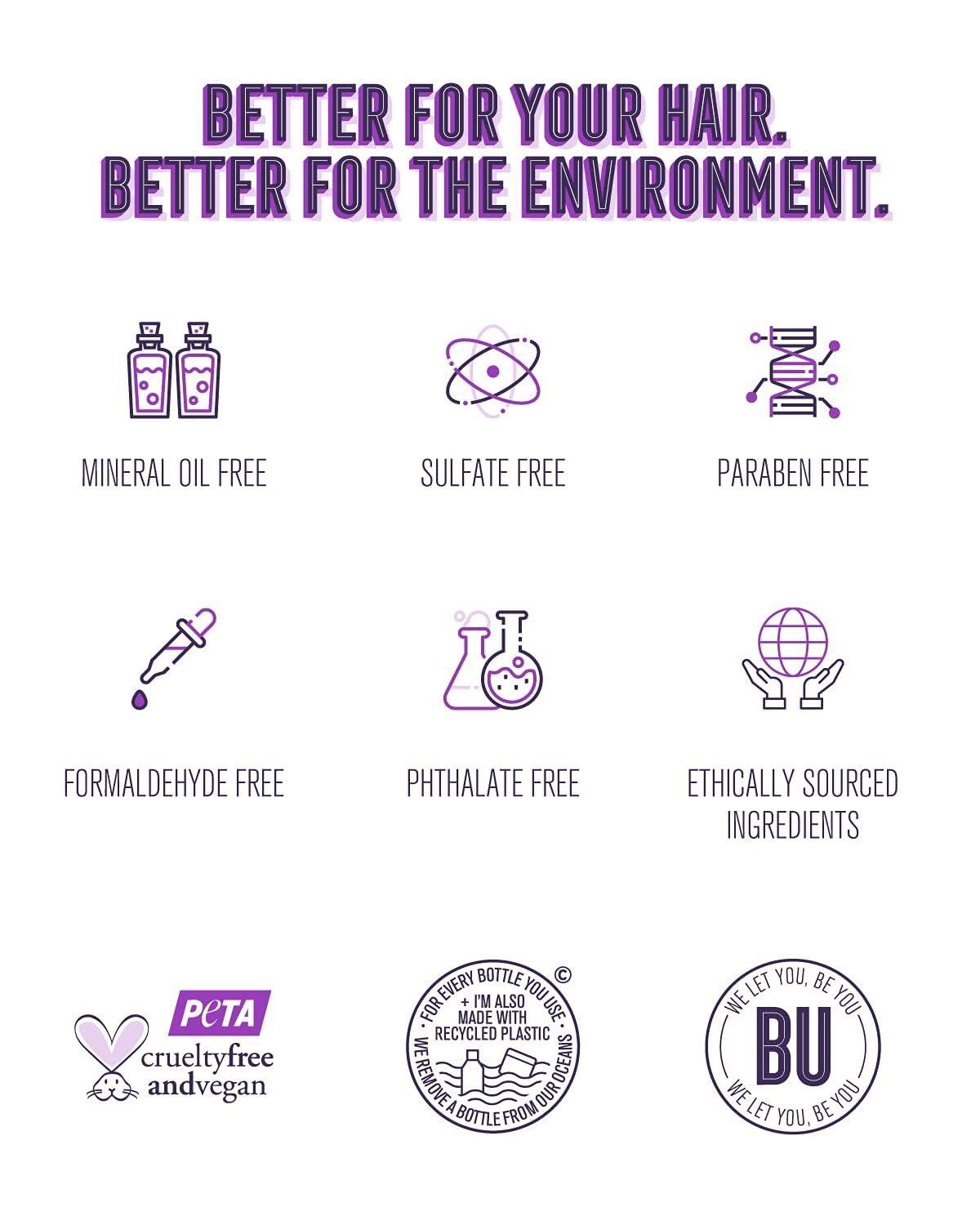 BOLD UNIQ Bold Uniq Purple Shampoo - Remove Yellow Tones & Condition Damaged Hair - For Blonde, Silver or Grey Hair - Paraben & Sulfate Free, Vegan - 8 fl oz