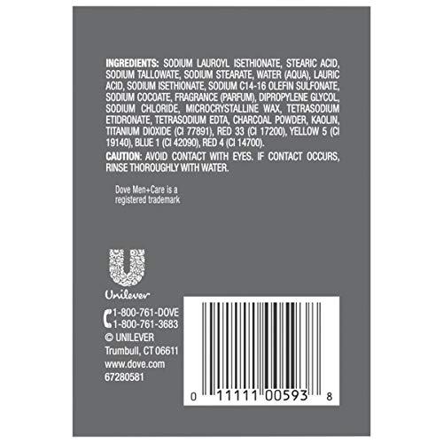 DOVE MEN + CARE Dove Men+Care Elements Body and Face Bar Charcoal + Clay 4 oz, 4 Bar