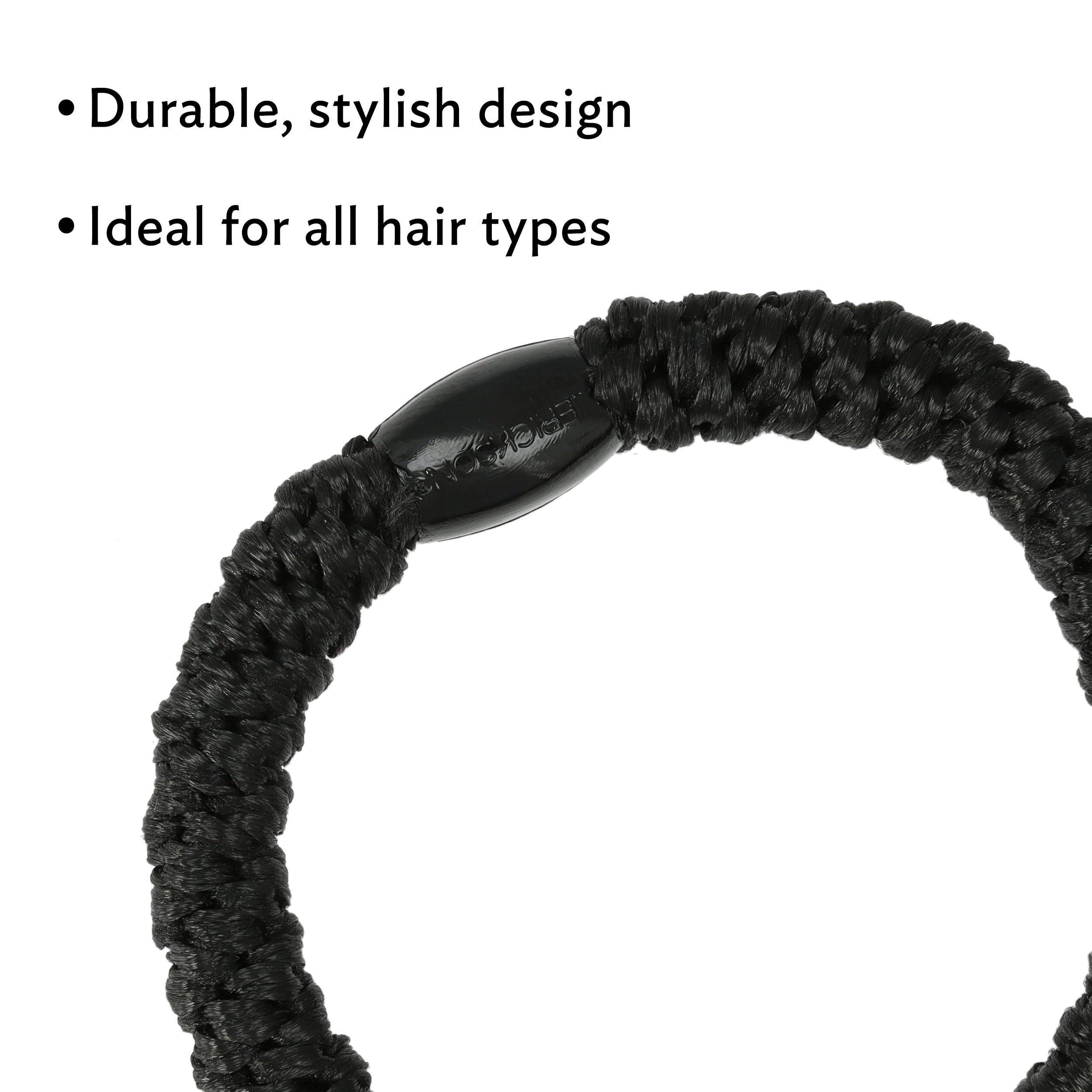 L. Erickson L. Erickson Grab & Go Pony Tube, Sunflower, 15 No Damage Hair Ties for thick hair