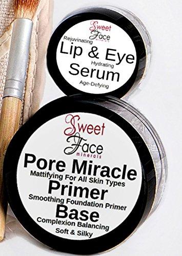 Sweet Face Minerals TIMELESS LOOK KIT (LIGHT TAN) Full Size Mineral Makeup Set Matte Foundation Bare Face Sheer Powder Cover