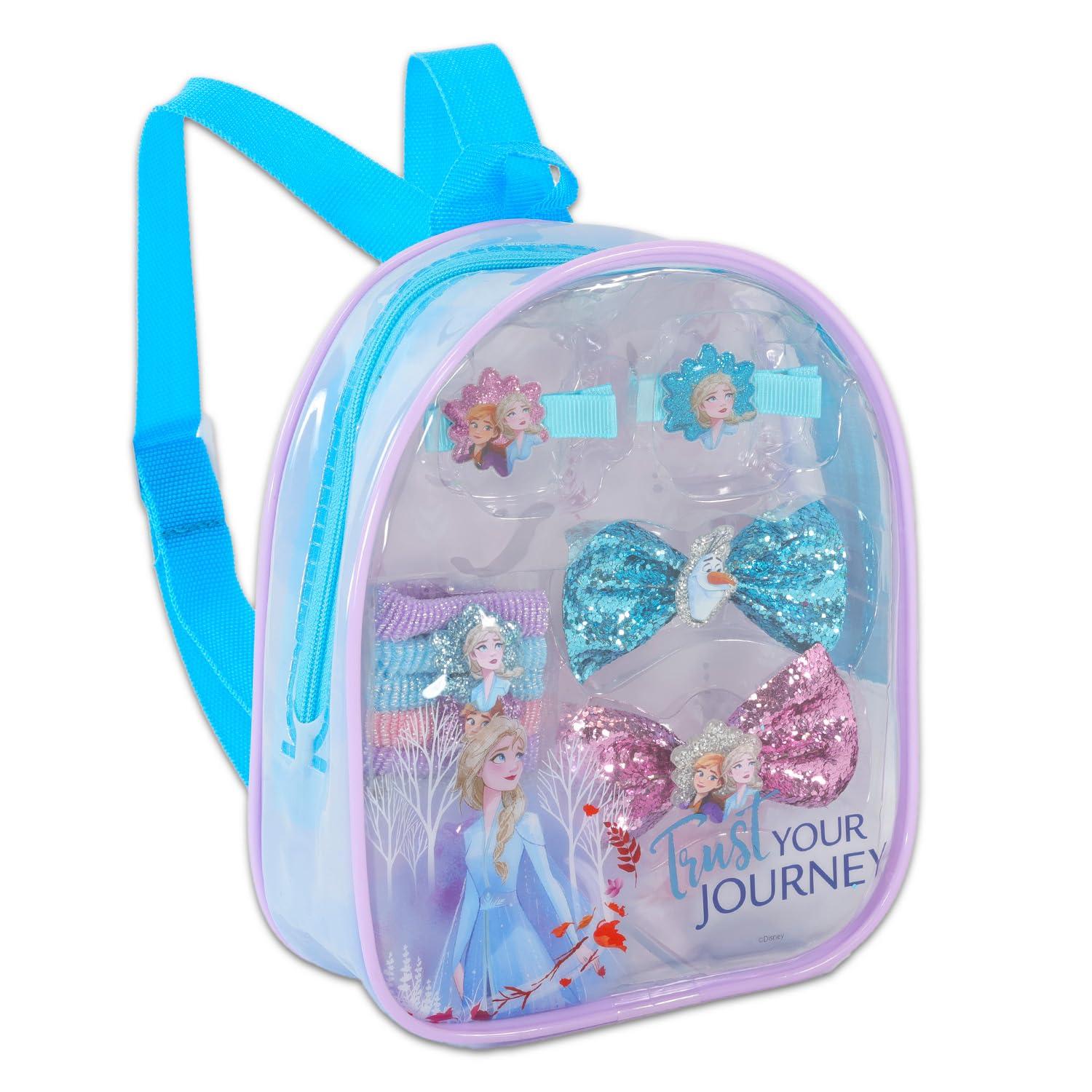 Disney Disney Frozen Hair Accessories Bundle ~ 10 Pc Frozen Hair Set With Frozen Accessories Bag, Hair Bows, Clips, Stickers, And More! (Frozen Hair Accessories)
