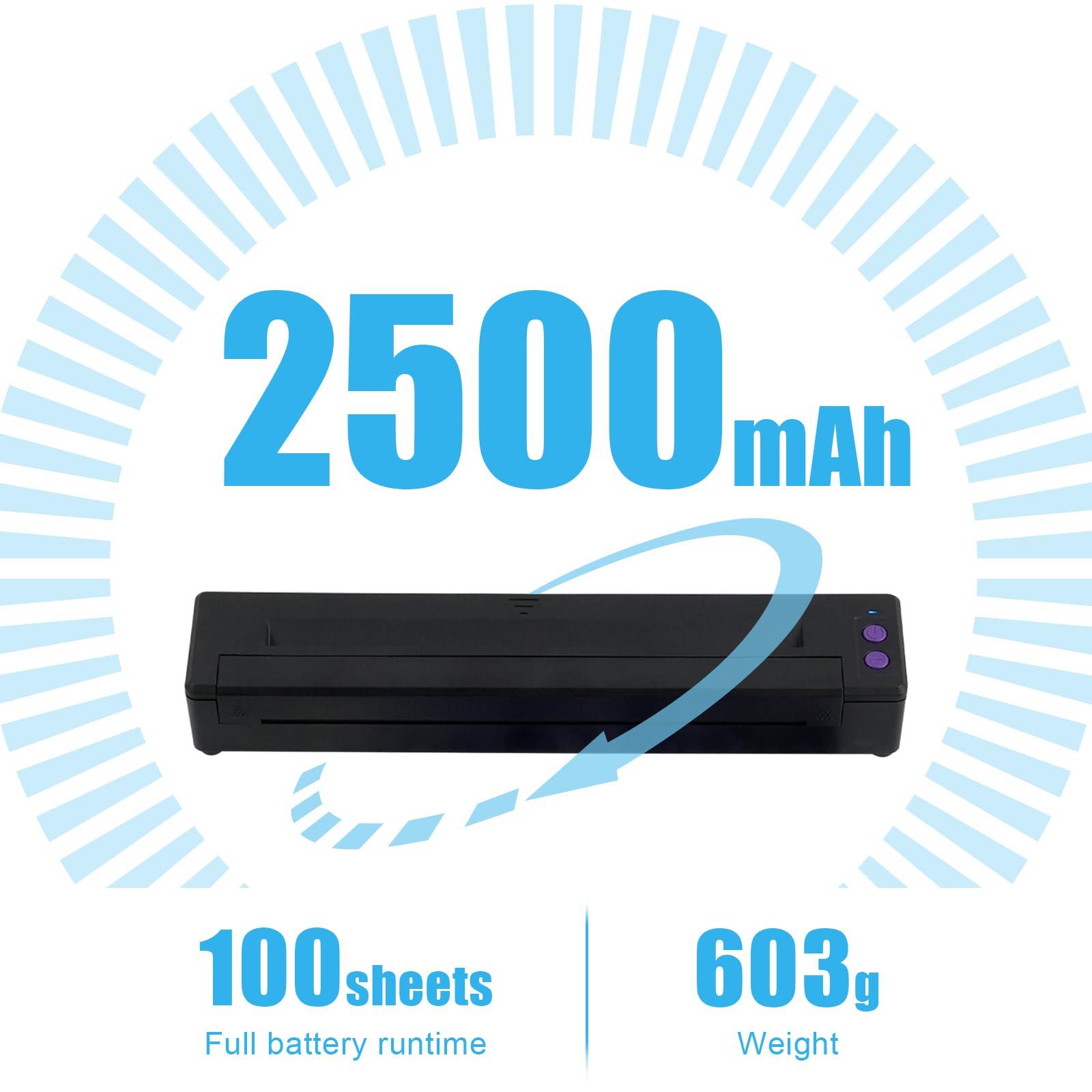 Autdor Autdor Tattoo Stencil Printer Wireless Tattoo Printer Machine Tattoo Thermal Printer Compatible with Phone Pad and PC Tattoo Transfer Machine Bluetooth and USB Connectivity for Tattoo Supplies