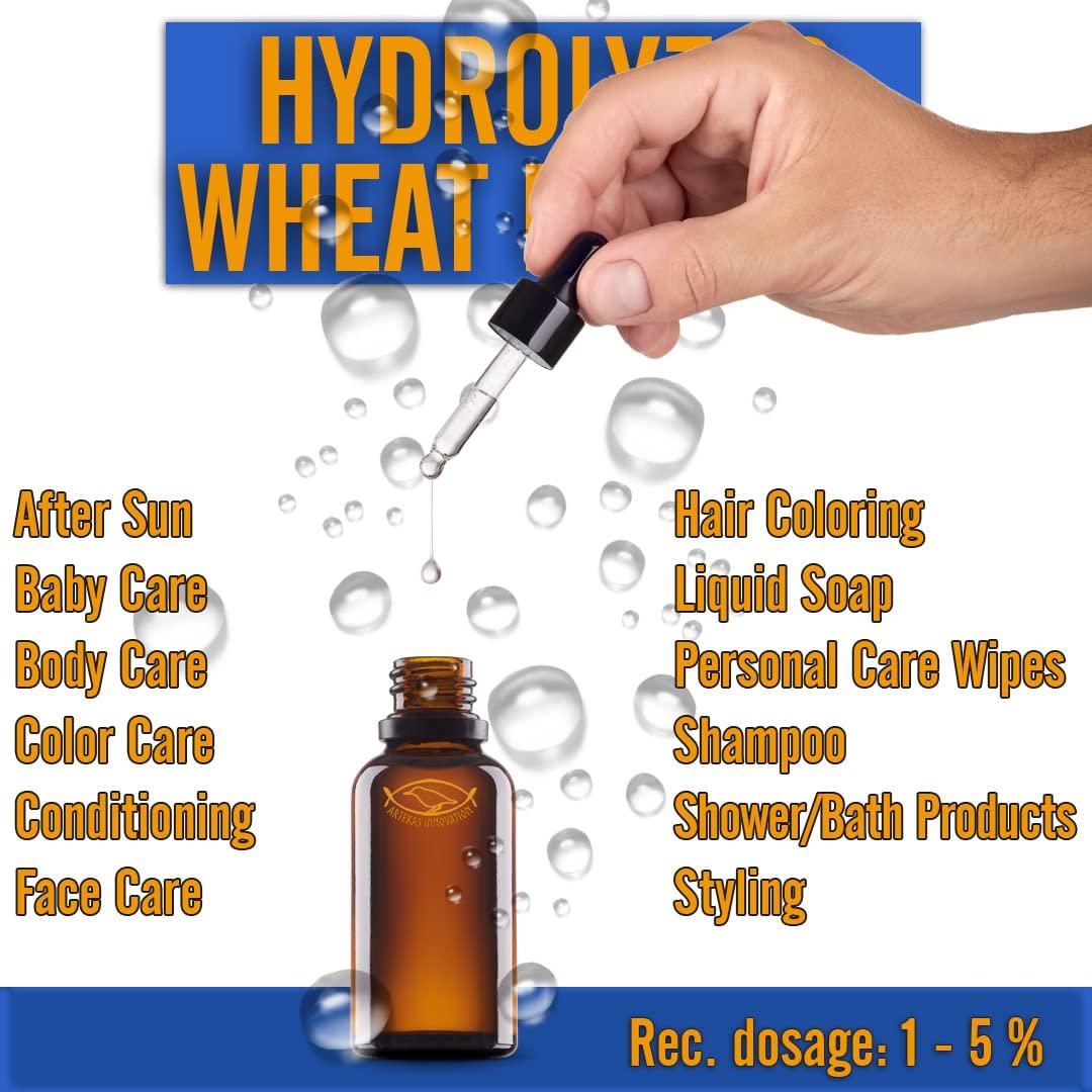 Artekas Innovation Artekas Innovation - HYDROLYZED WHEAT PROTEIN - Liquid - for Homemade Hair, Skin, Body Wash, Shampoos, Conditioners - 1.76 Oz