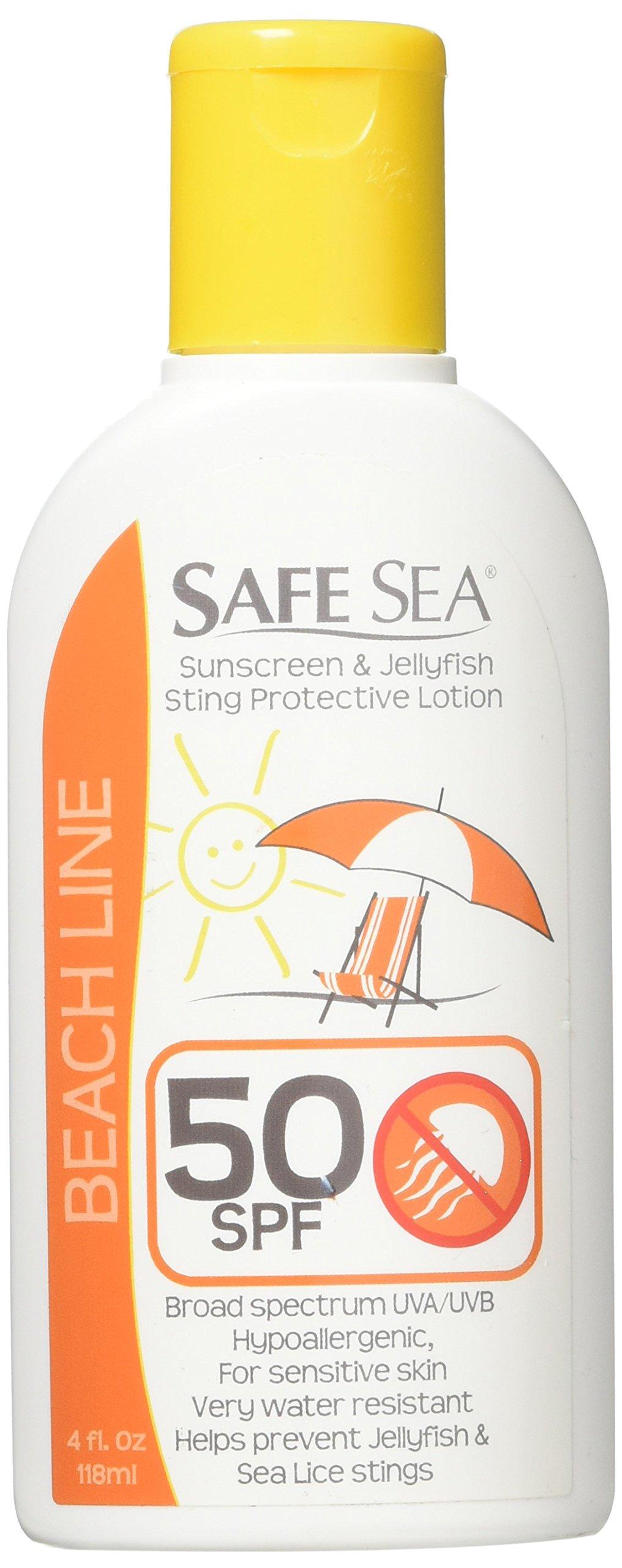 SAFE SEA Safe Sea Anti-Jellyfish Sting Protective Lotion - Sunscreen - Sunblock - Sea Lice - Jelly Fish - 50SPF Adults (50SPF Adults)