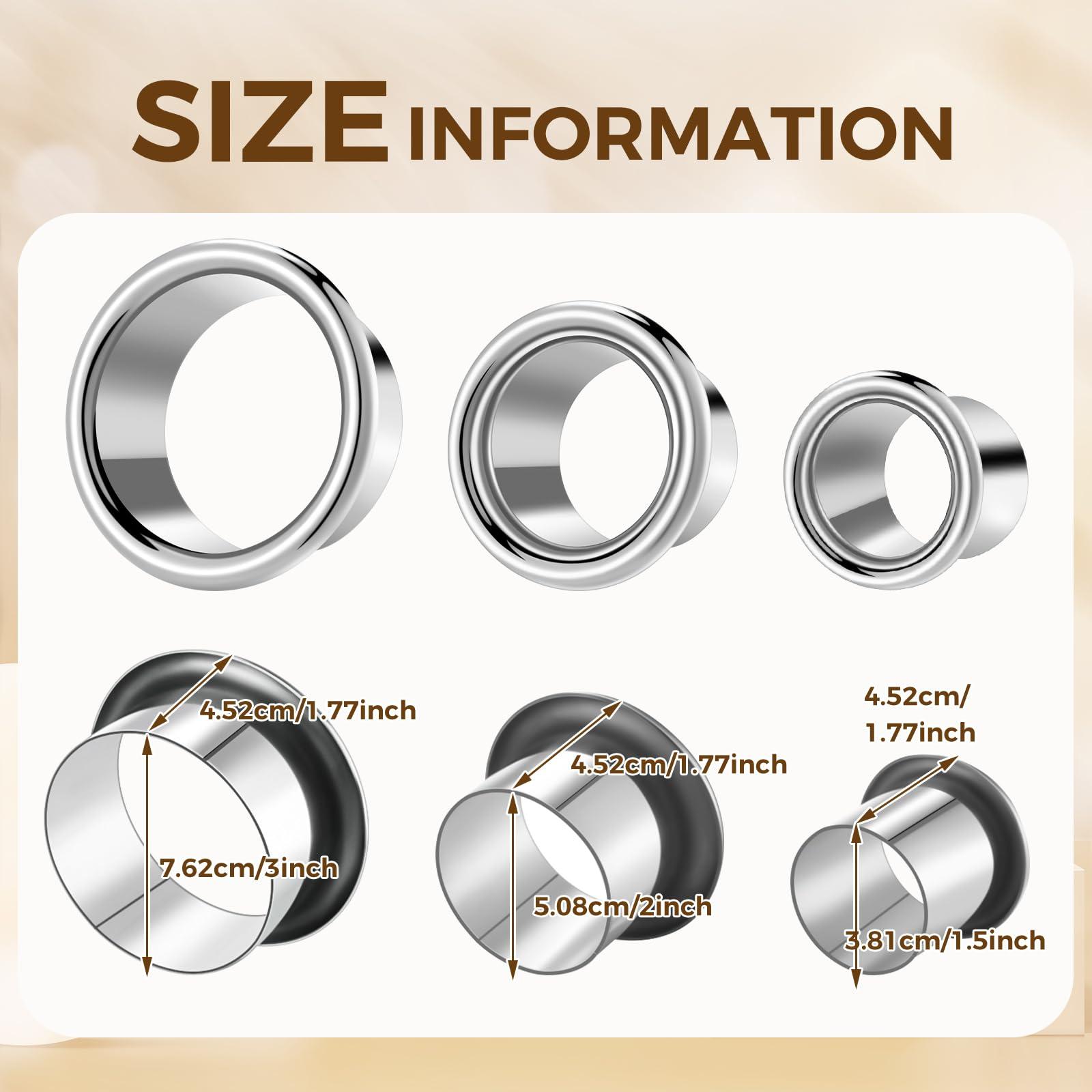 MorningRo MorningRo 3 Pcs Hair Dryer Holder Insert Curling Iron Holder Stainless Steel Salon Station Holder Appliance Hair Styling Tool Tube Comb Organizer for Hairdresser Bathroom(Sliver,3\"+2\"+1.5\")