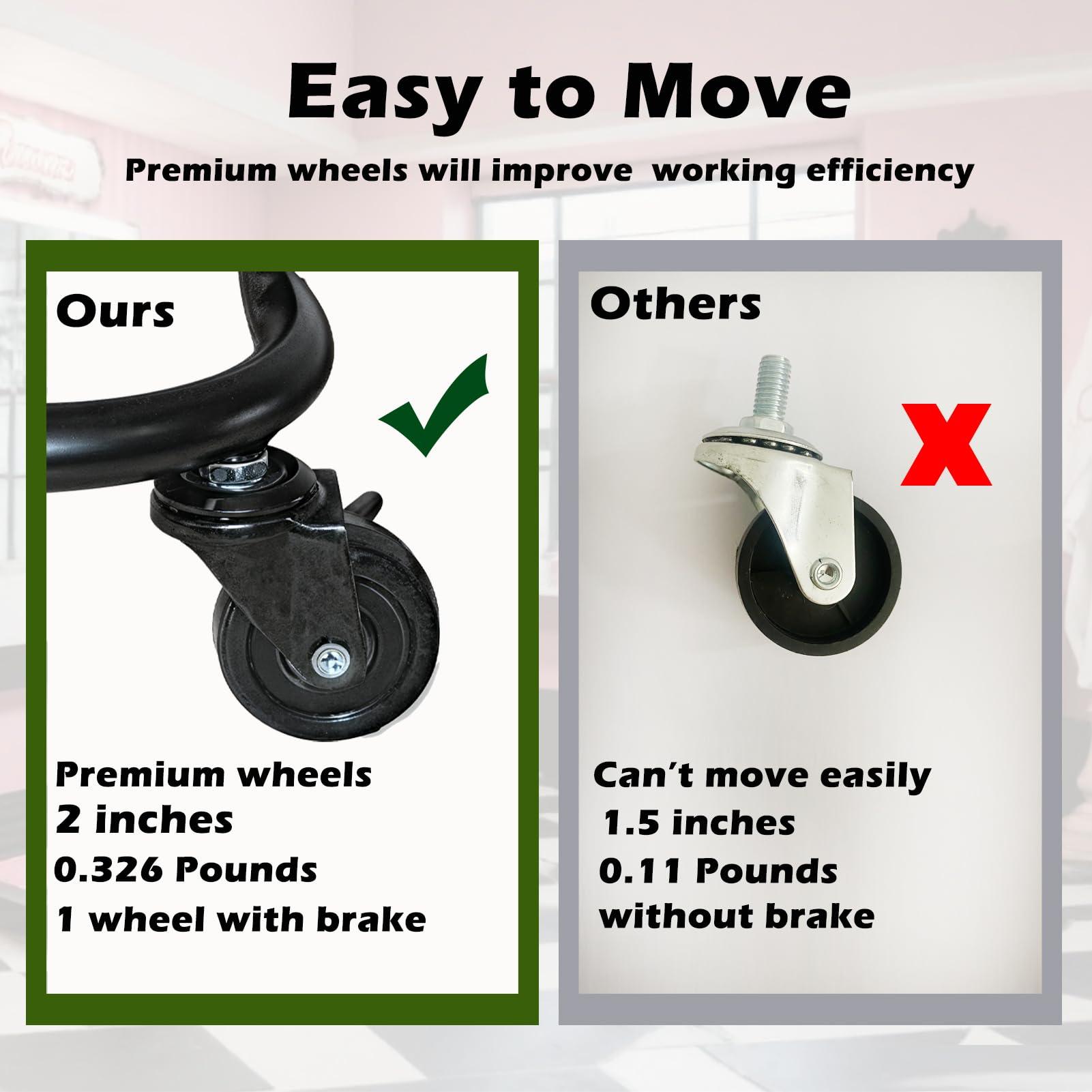 ICCTUO Braiding Hair Rack with 196 Pegs, Hair Extension Holder with 4 Tiers Storage Cart, Classical Black Braiding Rack Stand for Hair Braider, Sturdy Hair Rack for Salon, Home, Braiding School