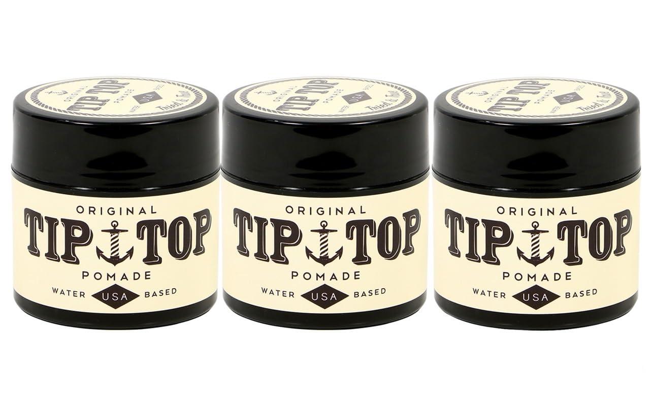 TIP TOP TIP TOP Original Water Based Pomade 4.25oz Pack of 3