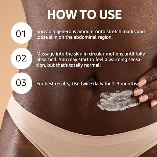 Praiasol Praiasol Moisturizing Belly Firming Cream: Firming Cream for Loose Skin - Skin Tightening Cream for Stomach, Arms, Belly, Thighs and Butt 100 ml