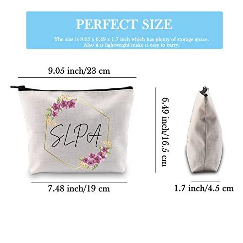 GJTIM GJTIM SLPA Speech Language Pathology Assistant Gift SLP Appreciation Gift Zipper Pouch Makeup Bag for SLP Women (SLPA Bag)
