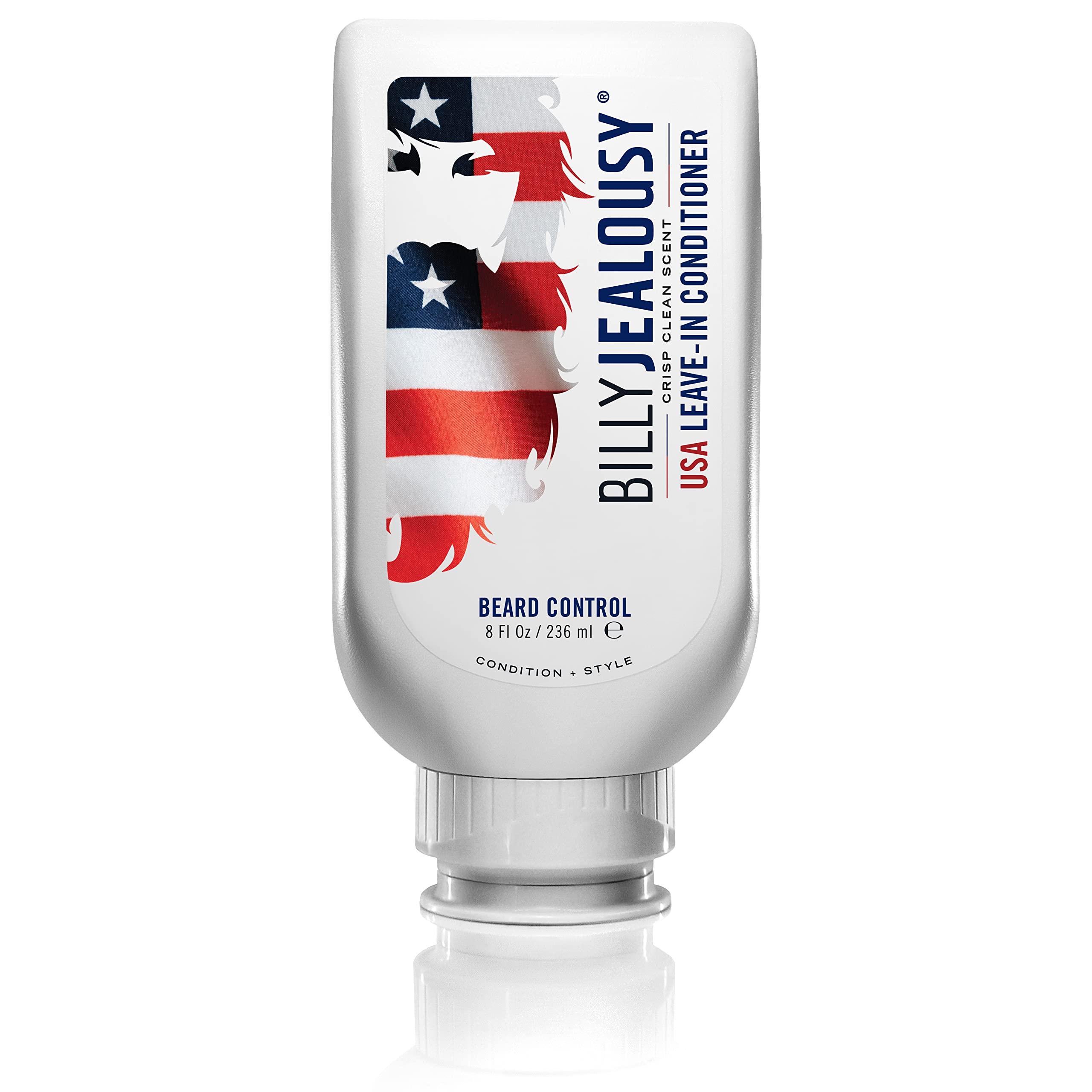 Billy Jealousy Billy Jealousy Original Beard Control Leave In Beard Conditioner for Men with Aloe Leaf Juice and Jojoba Seed Oil, Softens Hair and Skin, Light Hold with Matte Finish, 8 Fl Oz