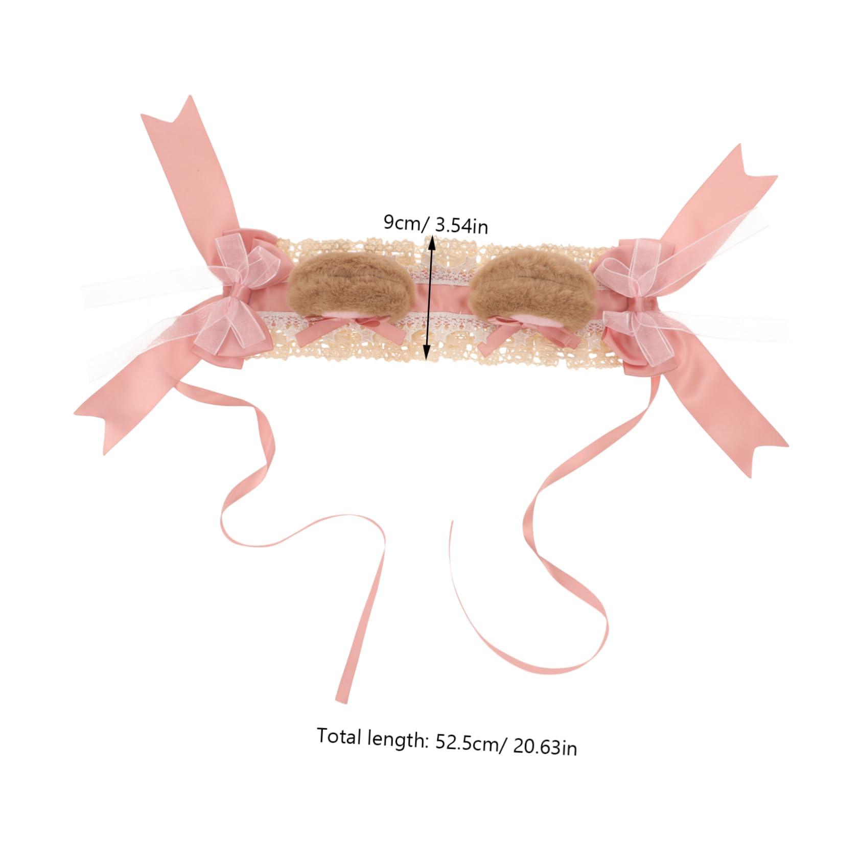 WOFASHPURET WOFASHPURET Bear Ear Hair Accessories Lolita Headband Adult Goth Headband Women Headbands Cosplay Headband Lolita Headdress Cosplay Headpiece Cute Headbands for Women Headband for Teens Plush