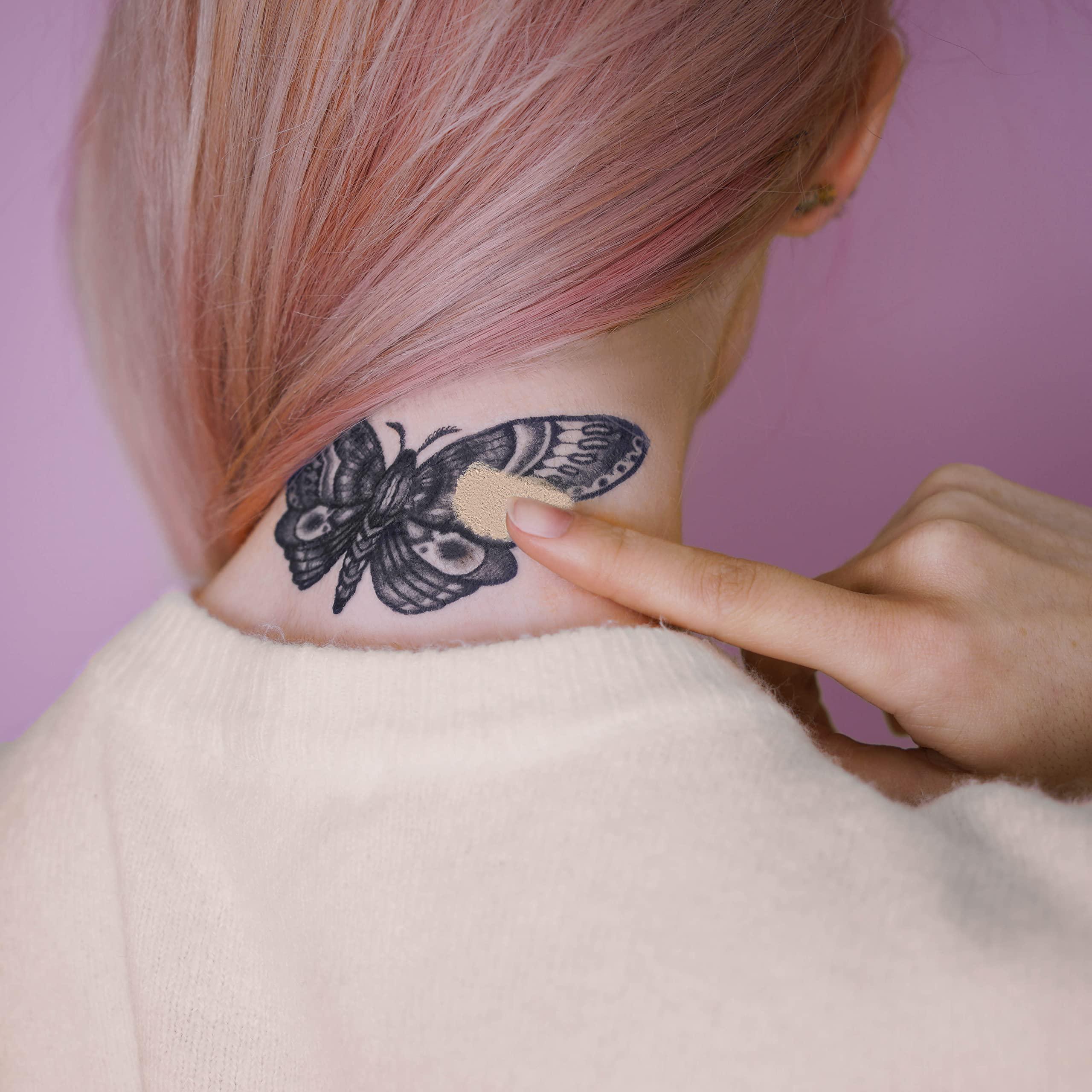 Dermaflage Dermaflage Tattoo Cover Up Makeup (Fair) - Bruise Full Coverage Concealer - Full Coverage Waterproof Concealer for Bruise, Scars & Acne - Smudge Proof Body Makeup Palette with 3 Pro SFX Shades + Brush