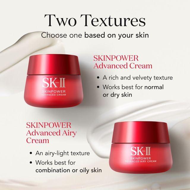 SK-II SK-II SKINPOWER Airy Face Cream - Anti Aging Wrinkle Cream for Oily & Dry Skin - Antioxidant-Rich Formula to Help Protect Skin While Improving Firmness & Elasticity (1.7 oz)