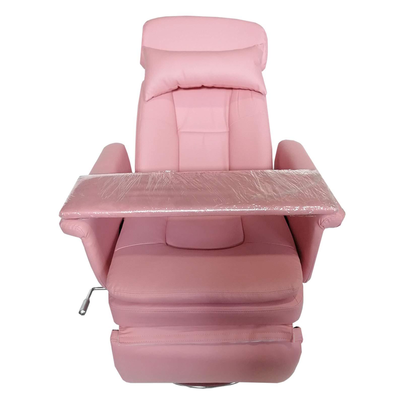 INTBUYING INTBUYING Pink Facial Beauty Bed Chair Air Pressure Lifting Massage Bed Spa Table Salon Chair 360 Degree Rotating Adjustable Beauty Bed Chair for Beauty &Home Office Chair Load Capacity 440LB
