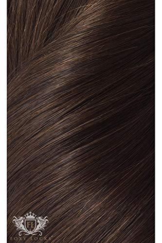 Foxy Locks Cocoa – Superior 22" Silk Seamless Clip In Human Hair Extensions 230g