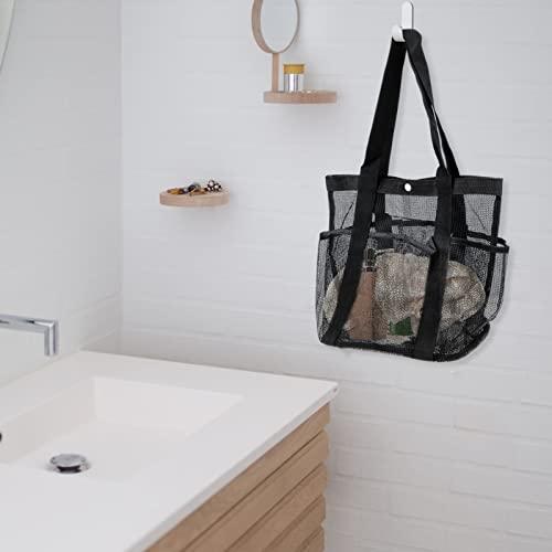 Zerodeko Zerodeko Beach Toiletry Bag Large Capacity Toiletry Bag Beach Bag Large Kids Toy Mesh Beach Toy Bag Portable Beach Pouch Large Beach Bag Childrens Toys Tote Bag Net Travel Make up